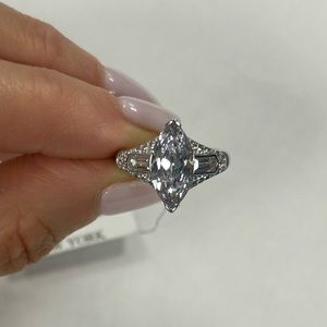 Suzy Levian White CZ Sterling Silver Ring
NWT